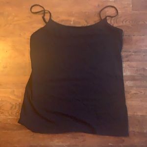 LOFT SZ L 3 black cotton tanks!